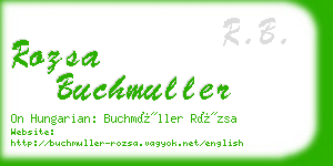 rozsa buchmuller business card